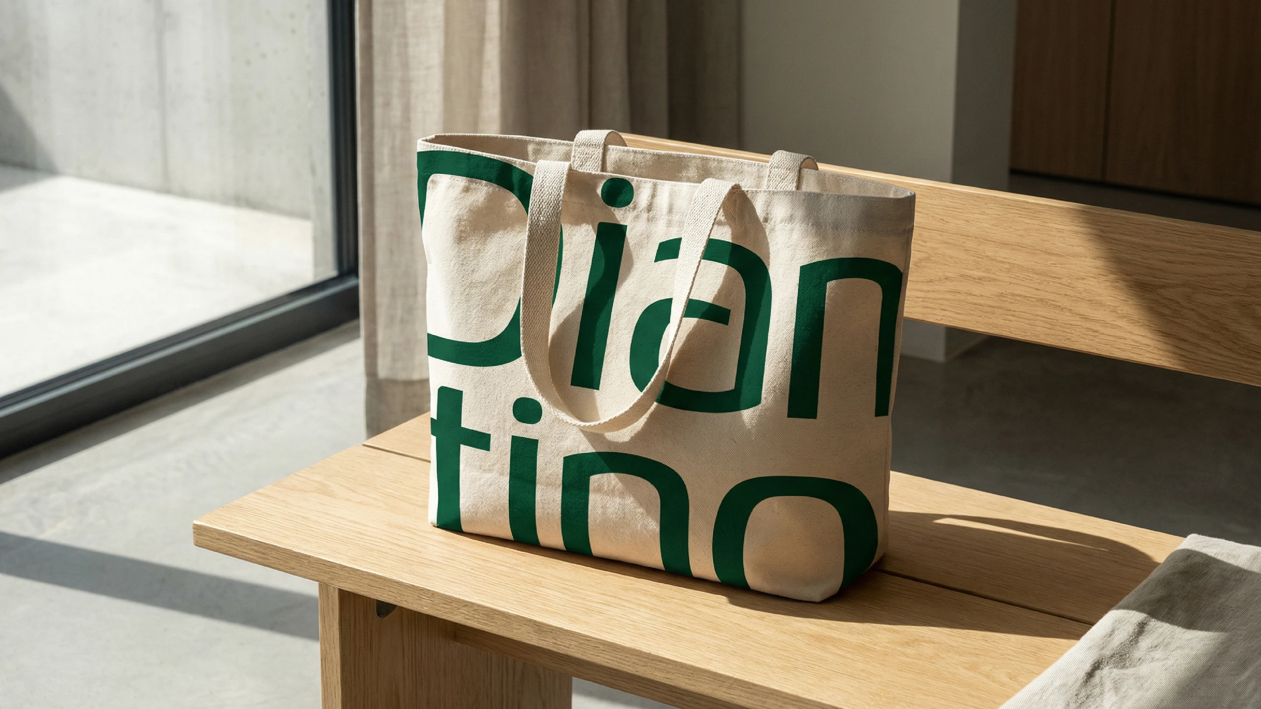 Ecobag com as letras do Diamantino