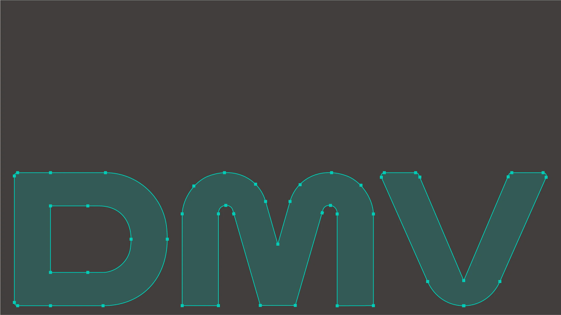 Construção geométrica das letras DMV