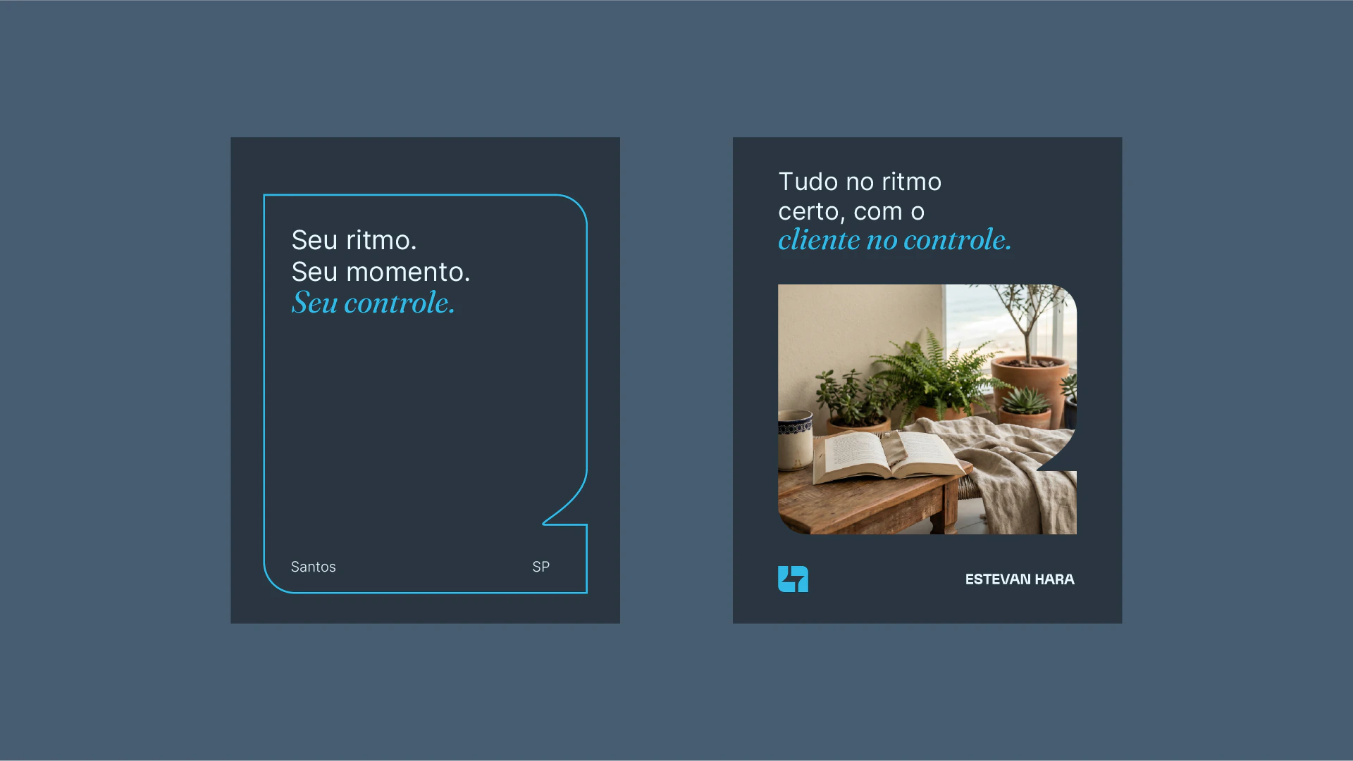 Peças “Seu ritmo. Seu momento. Seu controle.”