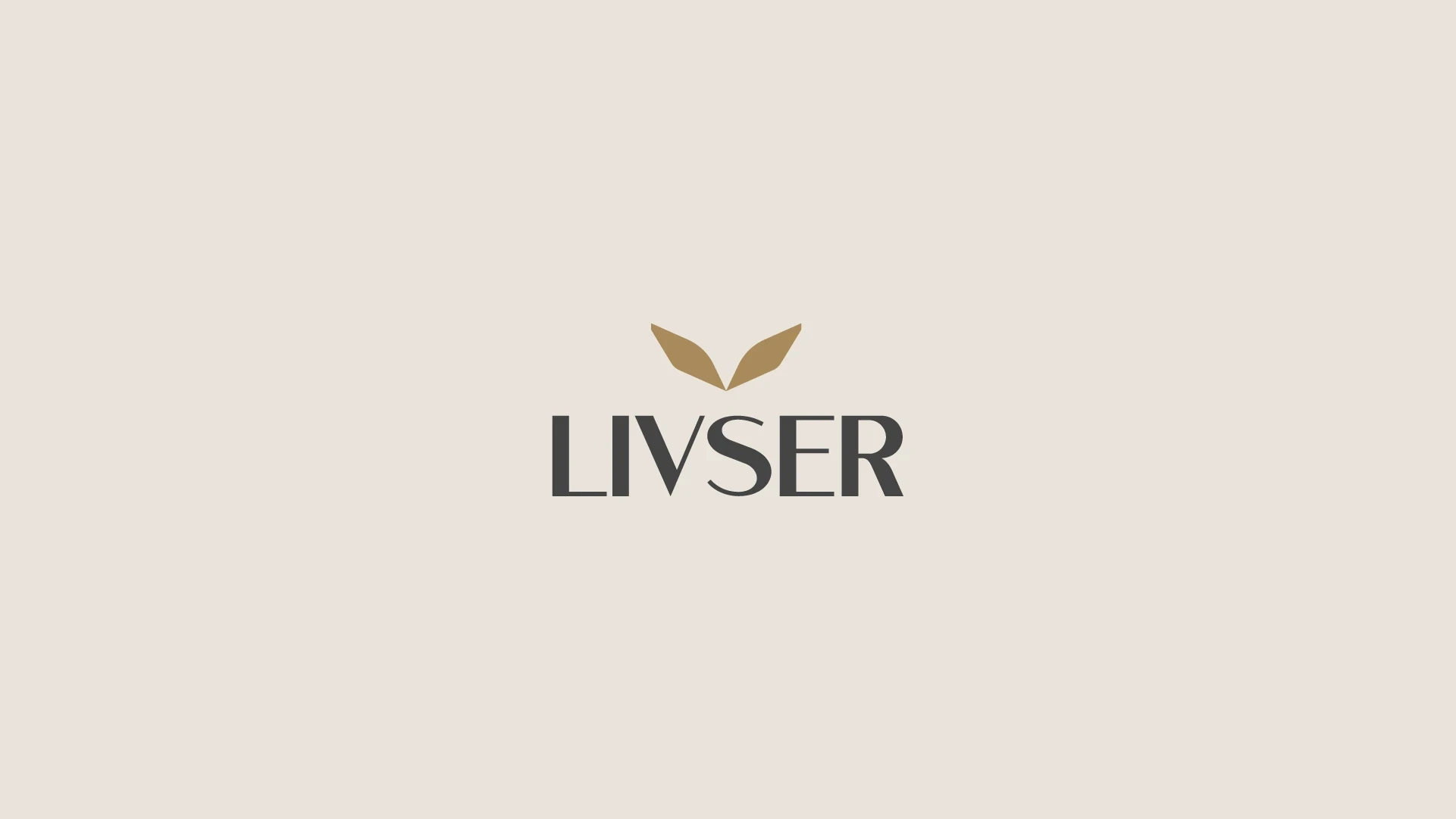 Logotipo Livser sobre bege