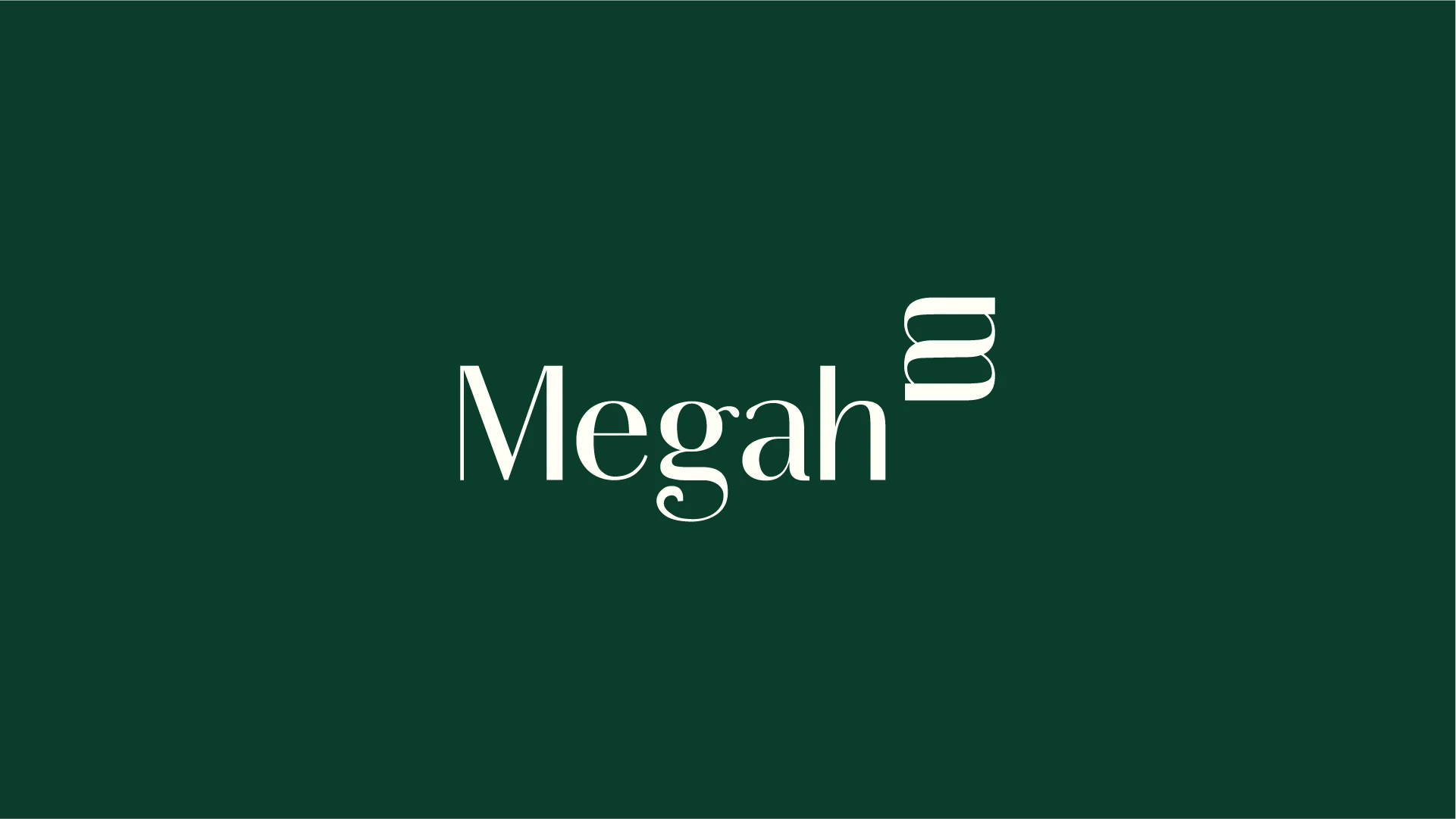 Logotipo da Megah sobre verde