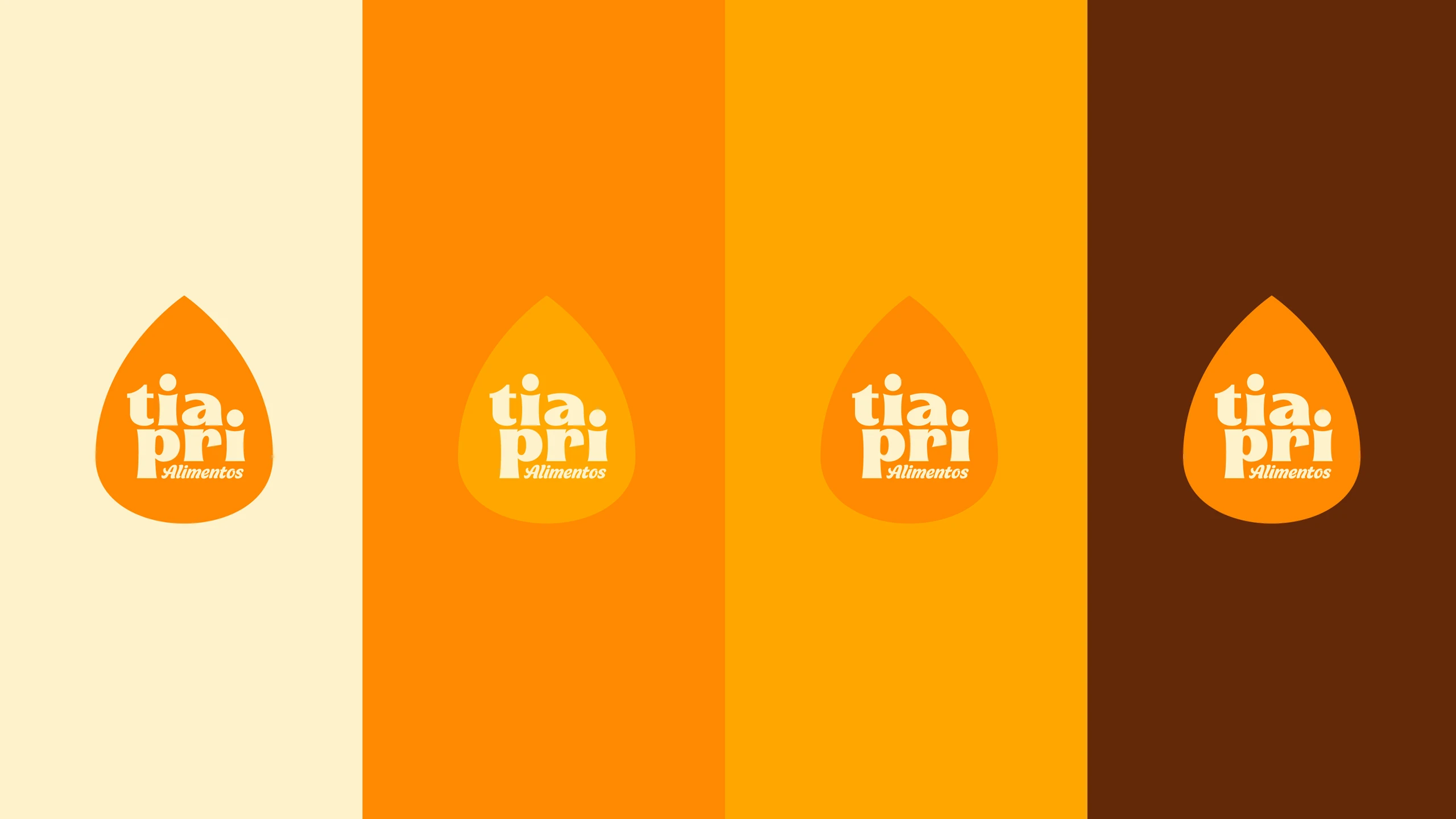 Variações do selo sobre as cores da marca