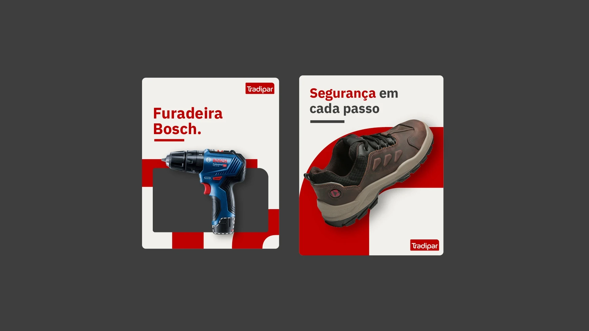 Posts de produto: furadeira e calçado de segurança