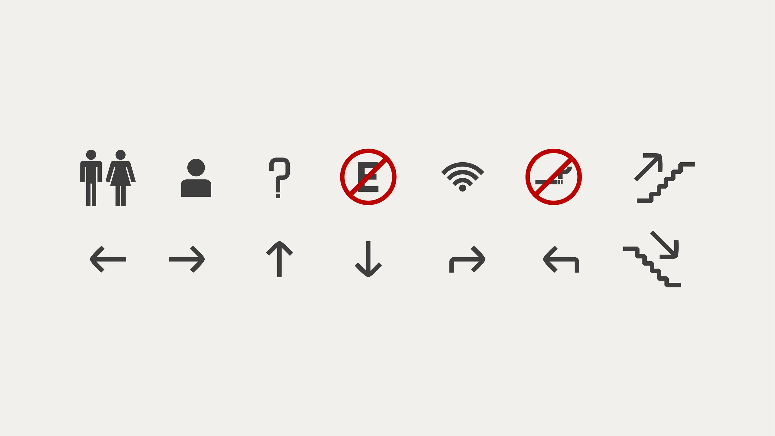 Ícones de sinalização